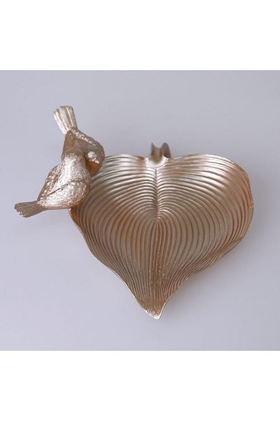 Selim Decorative Bird Plate Mink
