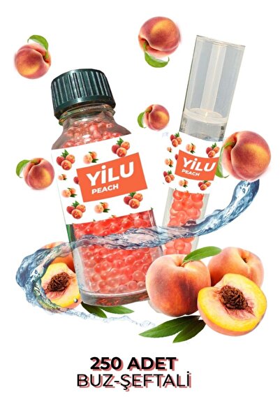 YİLU Mentol Topu 250 Adet Buz Şeftali Aplicatör Hediye.