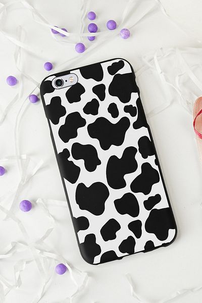 Spoyi حافظة هاتف آيفون 6 - 6s سوداء مميزة بتصميم حليبي