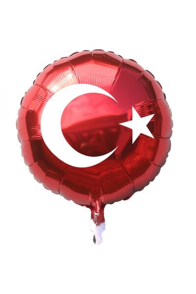 Huzur Party Store بالون فويل العلم التركي مقاس 18 بوصة 45 سم متوافق مع هيليوم...