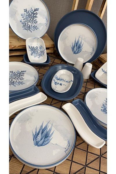 Demet Çeyiz Breakfast Set 19 Pieces for 6 People