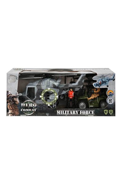 Sunman Hero Combat Sesli Ve Işıklı Oyuncak Helikopter Asker Oyun Seti 7076
