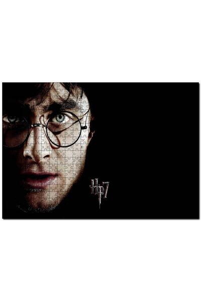 Cakapuzzle Arry Potter Yüz Gözlük Siyah Zemin Görseli 120 Parça Puzzle Yapboz...