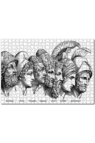 Cakapuzzle ألغاز أبطال حرب طروادة 120 قطعة أحجية الصور المقطوعة Mdf (خشب)