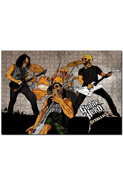 Cakapuzzle ميتاليكا جيتار هيرو جمجمة 255 قطعة أحجية الصور المقطوعة Mdf (خشب)