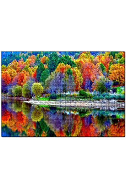 Cakapuzzle 21 September Autumn Lake Visual 255 Piece Puzzle Jigsaw Puzzle Mdf...