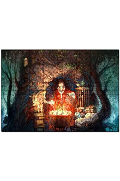 Cakapuzzle كتب الساحرة والسحر على رأس الحفار 120 قطعة لغز الصور المقطوعة Mdf ...