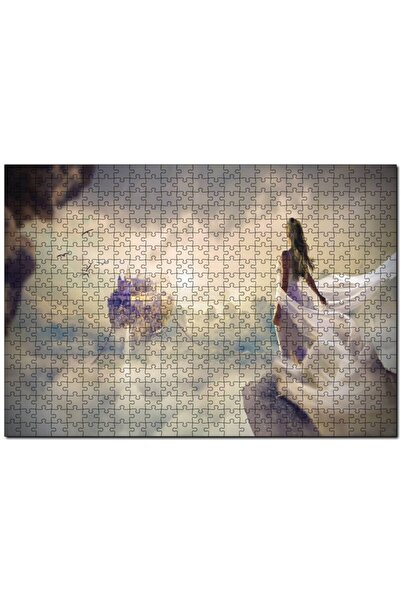 Cakapuzzle The Country On Clouds And Fantastic Woman 255 Piece Puzzle Jigsaw ...