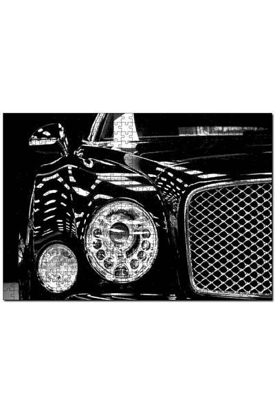 Cakapuzzle Black Classic Car Headlight Detail 500 Piece Puzzle Jigsaw Puzzle Mdf (wood)