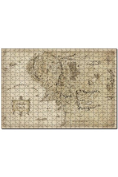 Cakapuzzle Cakasepetim The Lord of the Rings Ortadünya Haritası 1000 Parça Puzzle Yapboz Mdf (Ahşap)