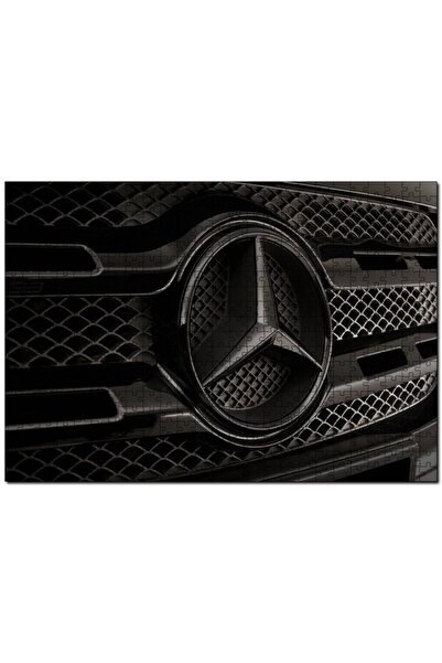 Cakapuzzle Mercedes Benz Logo Karanlık Mod 255 Parça Puzzle Yapboz Mdf (ahşap)