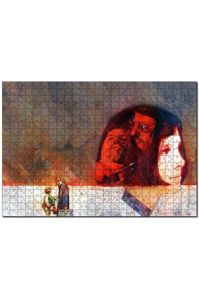 Cakapuzzle ليون ماتيلدا تأثير الألوان المائية المشاهد 500 قطعة لغز الصور المق...