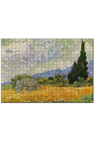 Cakapuzzle لغز فنسنت فان جوخ في حقل القمح مع السيلفي 1000 قطعة Mdf (خشب)