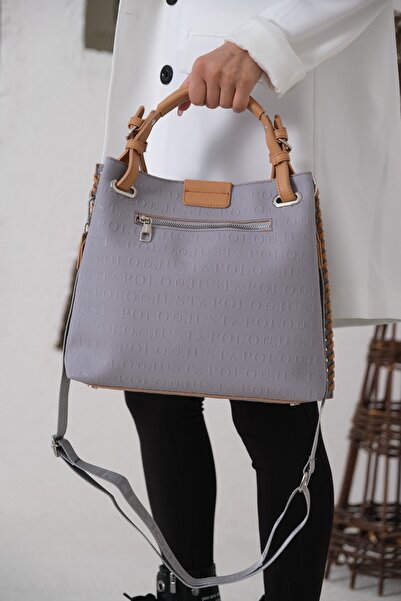 Just Polo حقيبة يد وكتف نسائية محبوكة بإغلاق مغناطيسي Pbu4031