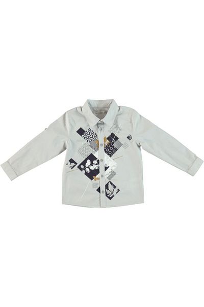 Monna Rosa Boy's Denim Trousers Shirt Set