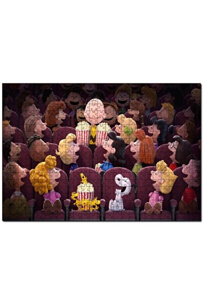Cakapuzzle Snoopy Ve Arkadaşları Sinemada 255 Parça Puzzle Yapboz Mdf (ahşap)