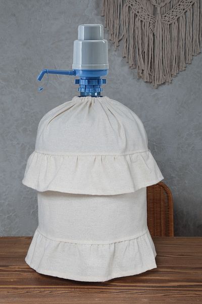 Bedinn Carcasă de sticle naturală cu volane Vintage