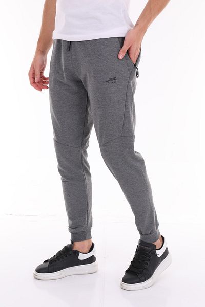 ZEYMERADE Pantaloni de trening pentru bărbați, antracit, cu buzunare laterale ascunse