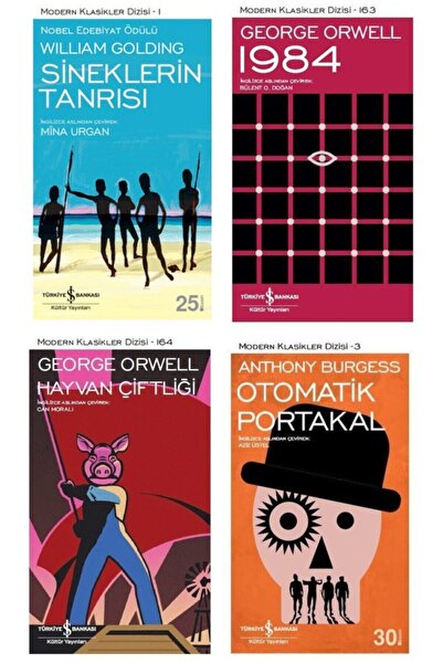 TÜRKİYE İŞ BANKASI KÜLTÜR YAYINLARI Iş Bankası 4 Kitap Set Otomatik Portakal-...