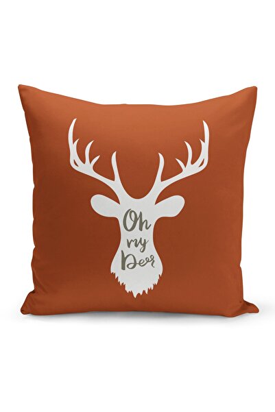 Filamente غطاء وسادة زينة مطبوع رقمياً على الجانبين بنمط رأس السنة والميلاد