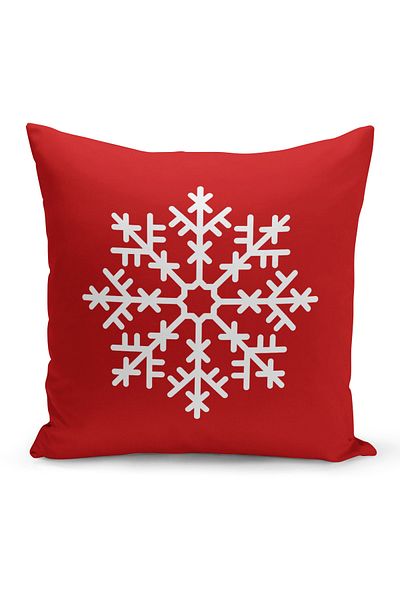 Filamente New Year Christmas Pattern Double Sided Digital Printed Throw Pillow Cover