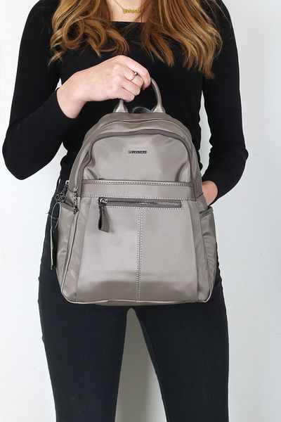 By Hakan Mega-617 Women's Satin Backpack Gray
