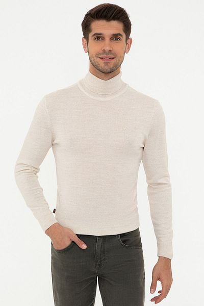 Pierre Cardin Ανδρικό Μπεζ Πουλόβερ - G021SZ0TK.000.1256282