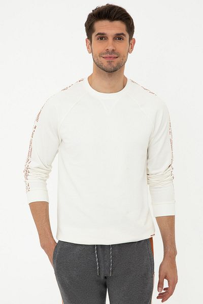 Pierre Cardin Ανδρικό φούτερ Ecru G021SZ082.000.1288045