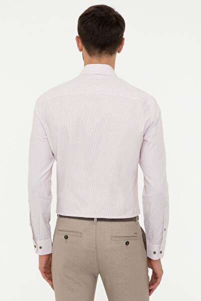 Pierre Cardin Ανδρικό πουκάμισο ανοιχτό καφέ G021SZ004.000.1359856