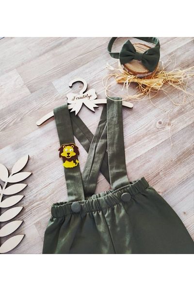 Feriatolye Khaki Baby Boy Winter Clothing Lion Concept Birthday Outfit