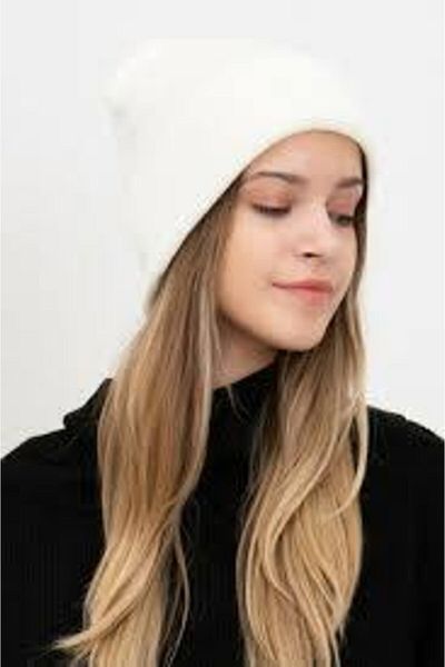 BY SCK Ecru Basic Beret Unisex