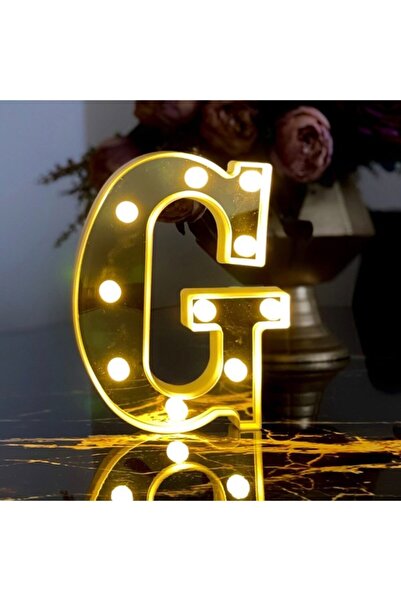 hediyeofisi Büyük Boy Büyük Boy Led Işıklı 3d G Harfi Organizasyon Doğum Günü...
