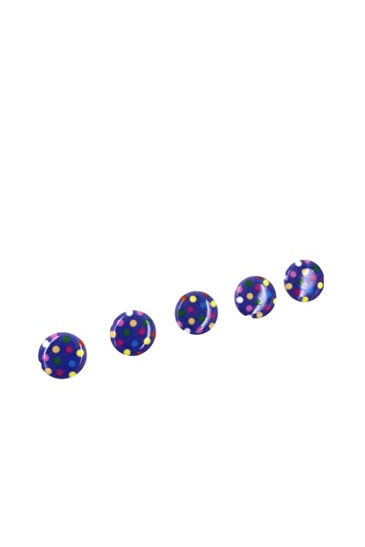 Özene Bezene 5 Adet 15 Mm Benekli Düğme (MOR)