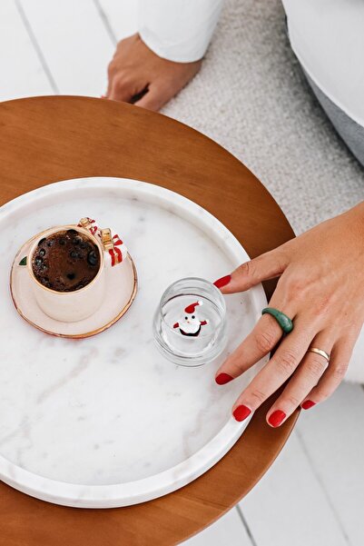 minizoo Yılbaşı Kahve Yanı Su Bardağı Seti (6'lı Set)