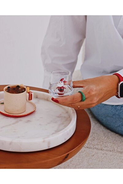 minizoo Yılbaşı Kahve Yanı Su Bardağı Seti (6'lı Set)