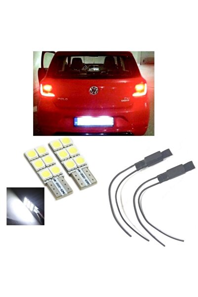 Fardoktoru Vw Polo 6r 6c Beyaz Led Plaka Lambası Ampul Seti