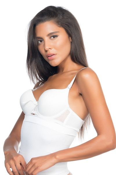 Emay Korse Corset alb cu talie ergonomică fără cusături Emay 2024
