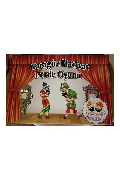 Elif Hacivat Blackhead Puppet Curtain Game Set