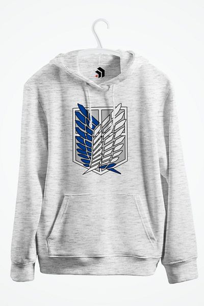 karikatürstore The Survey Corps - Attack On Titan Printed Hooded Sweatshirt