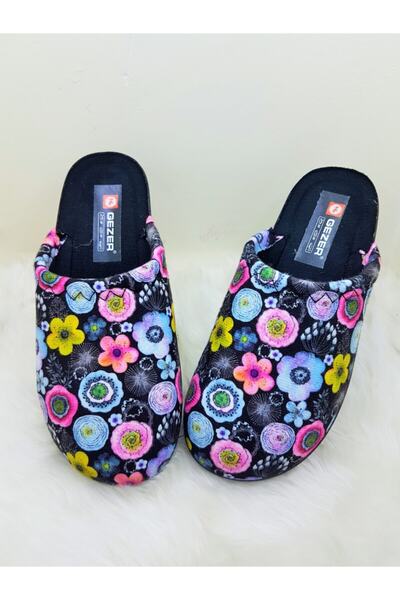 GEZER Жіночі домашні капці з квітковим візерунком