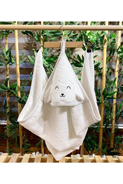 PATSAN Kuzu Kapşonlu Bebek Havlu 90cm*85cm