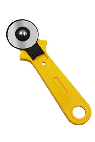 Kırkyama Patchwork Home Kırkyama Patchwork Makası Bıçağı 45mm Sarı Döner Rule...