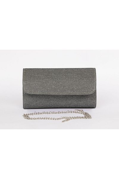 efnanstore Βραδινή τσάντα φορέματος Platinum Glitter