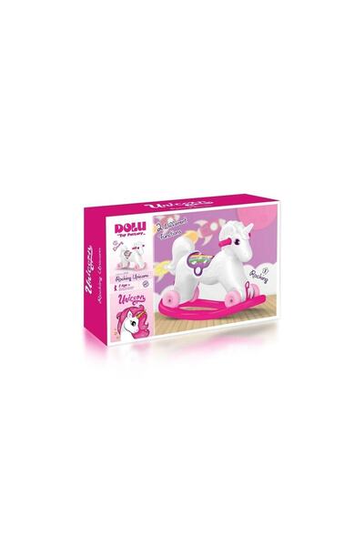 Dolu Unicorn Sallanan Tekerleklı At 2509
