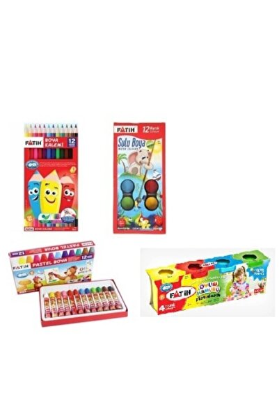 Fatih 4 Lüset Kuru Sulu Pastel Boya Oyun Hamuru