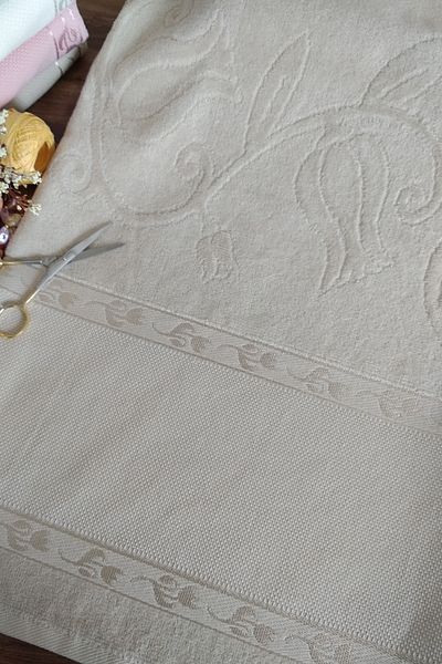 Şelale Etamin 2-pack 50x90 Jacquard Κρέμα ζωγραφικής σταυροβελονιάς χωρίς κρόσσια