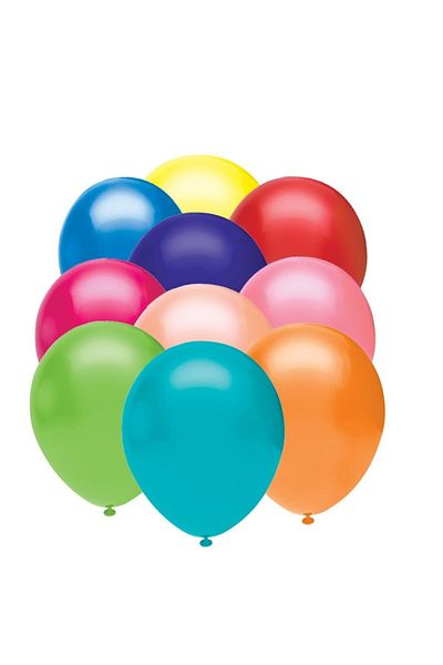 BalonEvi T121183 , Mixed Color, 12'' Unprinted Pastel Balloon 100 Pack