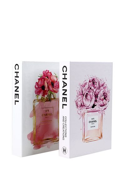 irayhomedecor 2 Pack Gilded Plain Perfume Decorative Book Box