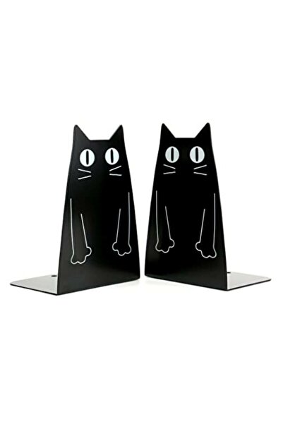 Hobi Demir Sanat Kedi Model Kitap Tutacağı Hediyelik Estetik Ve Dekoratif Kit...