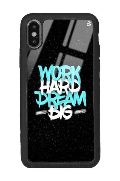 Spoyi iPhone X - XS Glossy Phone Case with Space Motto Design